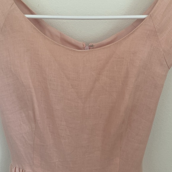 Couture linen and silk vintage gown - Picture 2 of 12